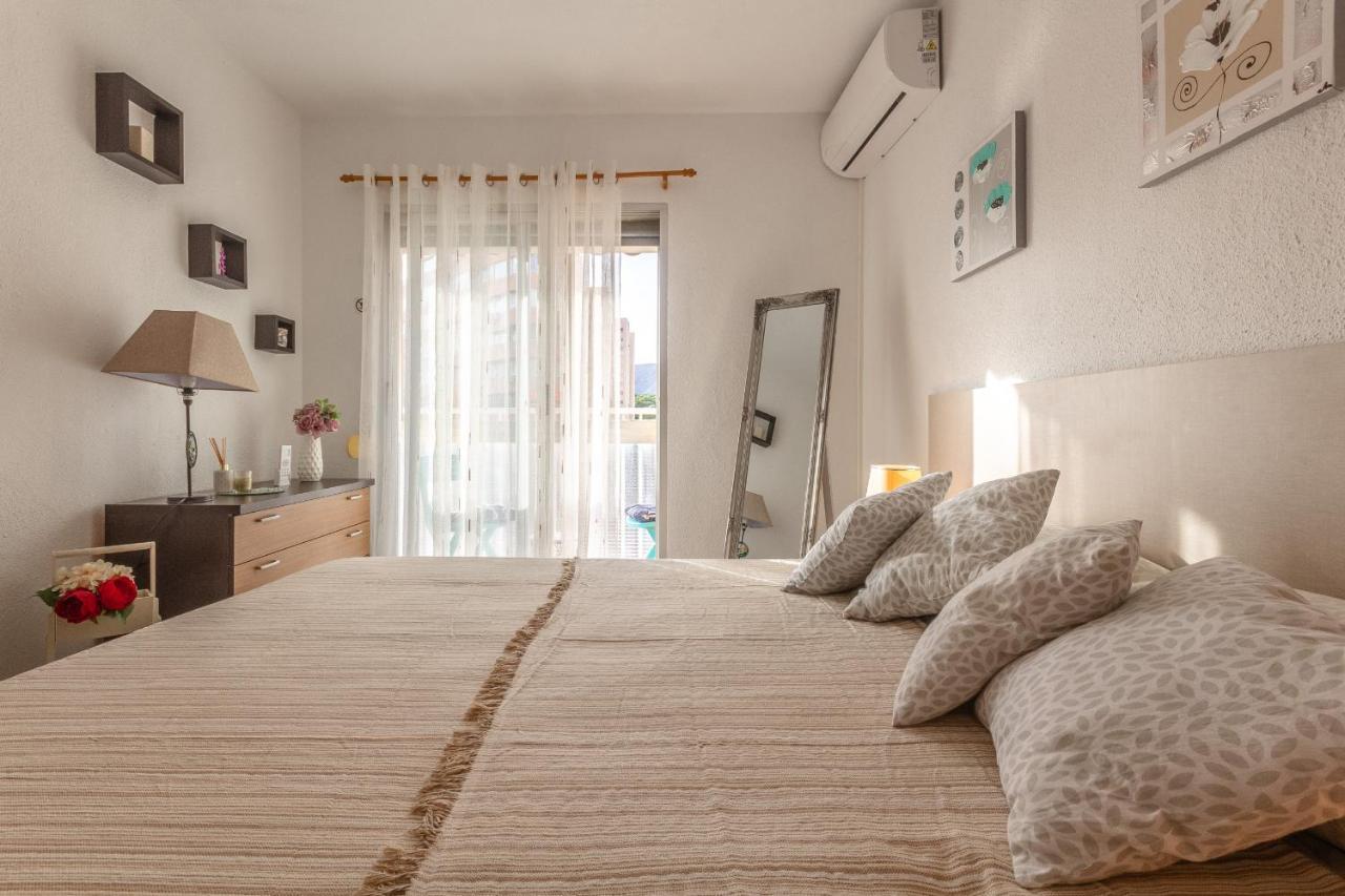2Br Flat - Aircon - 5 Min Walk To Benidorm Beach Apartment Bagian luar foto