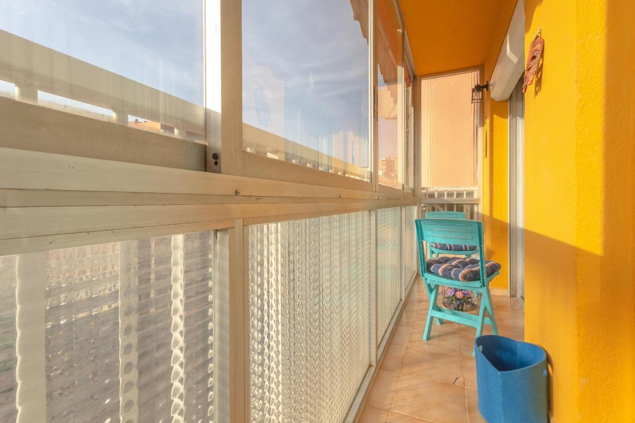 2Br Flat - Aircon - 5 Min Walk To Benidorm Beach Apartment Bagian luar foto