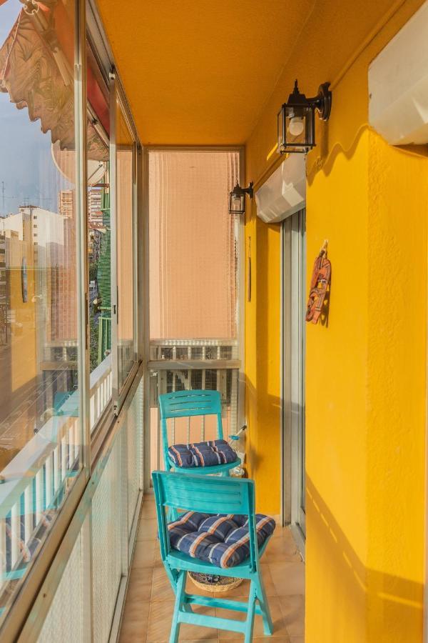 2Br Flat - Aircon - 5 Min Walk To Benidorm Beach Apartment Bagian luar foto